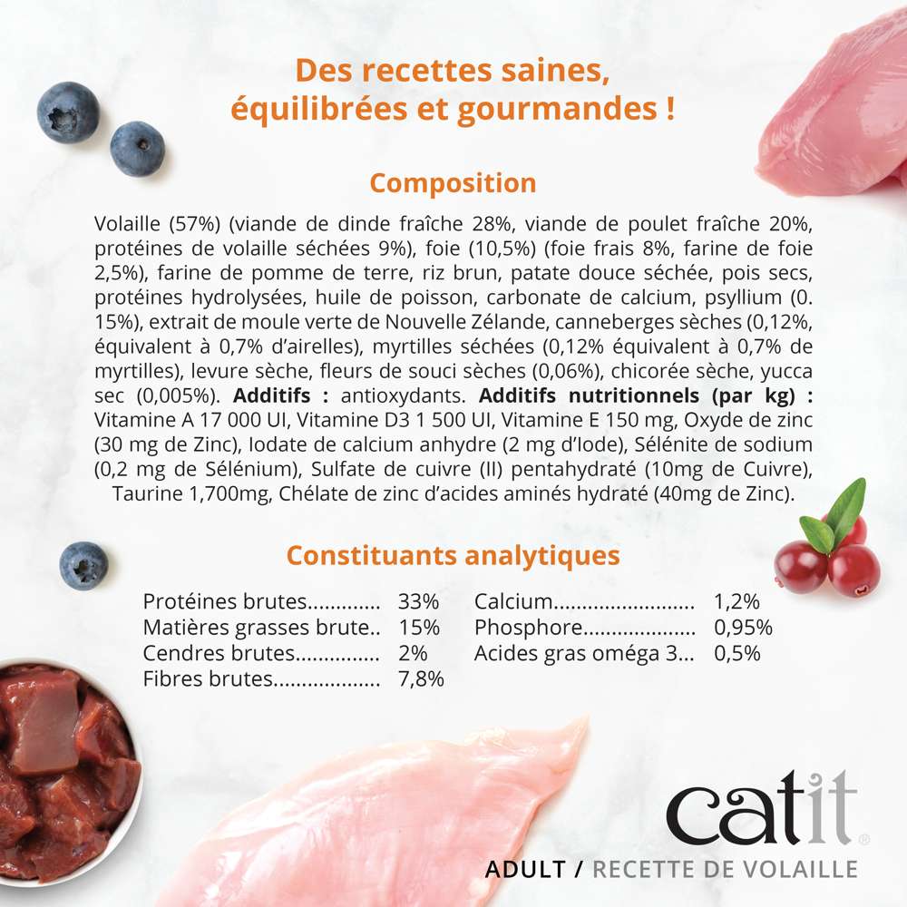 Croquettes pour chat adulte Volaille - Catit Recipes - Image 4