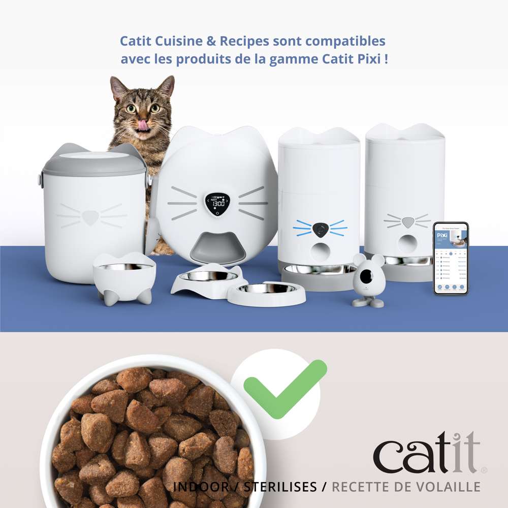 Croquettes pour chat stérilisé ou d'intérieur Volaille sans céréales - Catit Recipes - Image 6