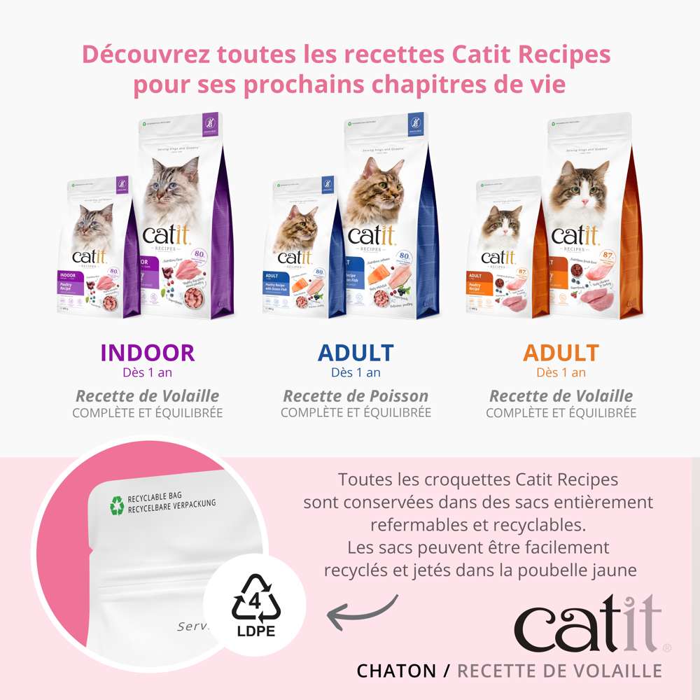 Croquettes pour chaton Volaille sans céréales - Catit Recipes - Image 5