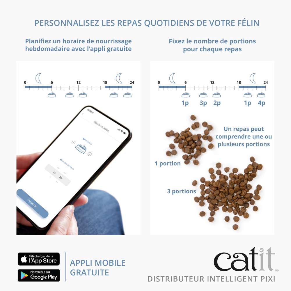 Distributeur de croquettes pour chat connecté - Catit Pixi Smart - Image 4
