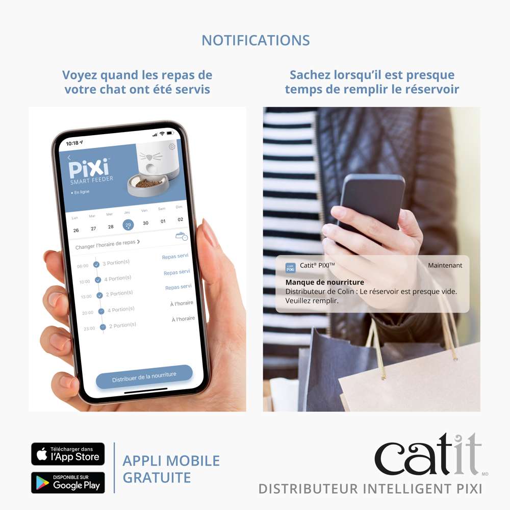 Distributeur de croquettes pour chat connecté - Catit Pixi Smart - Image 5
