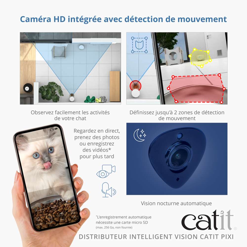 Distributeur de croquettes pour chat connecté Vision - Caméra intégrée - Catit Pixi Smart - Image 4