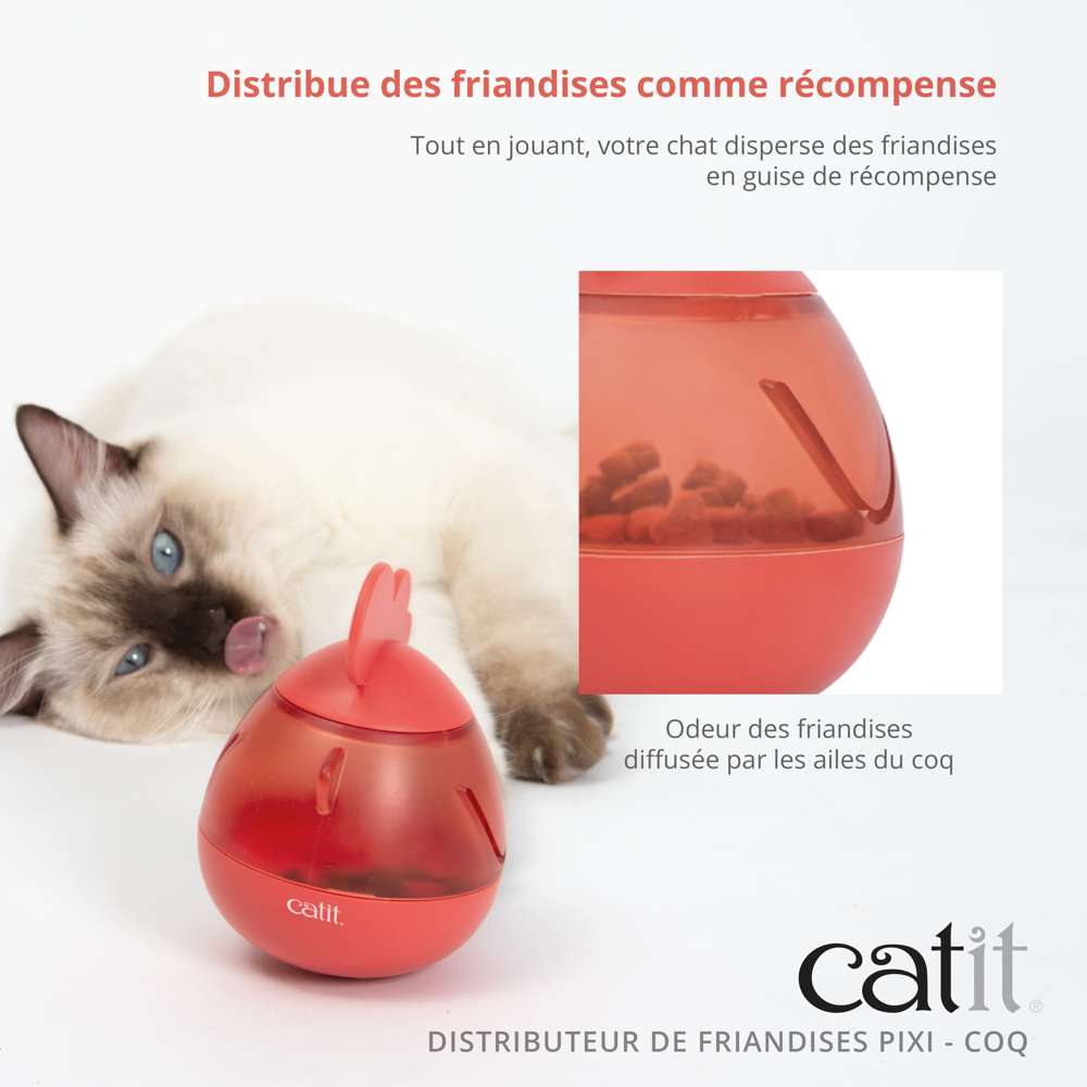Distributeur de friandises pour chat Coq - Catit Pixi - Image 3