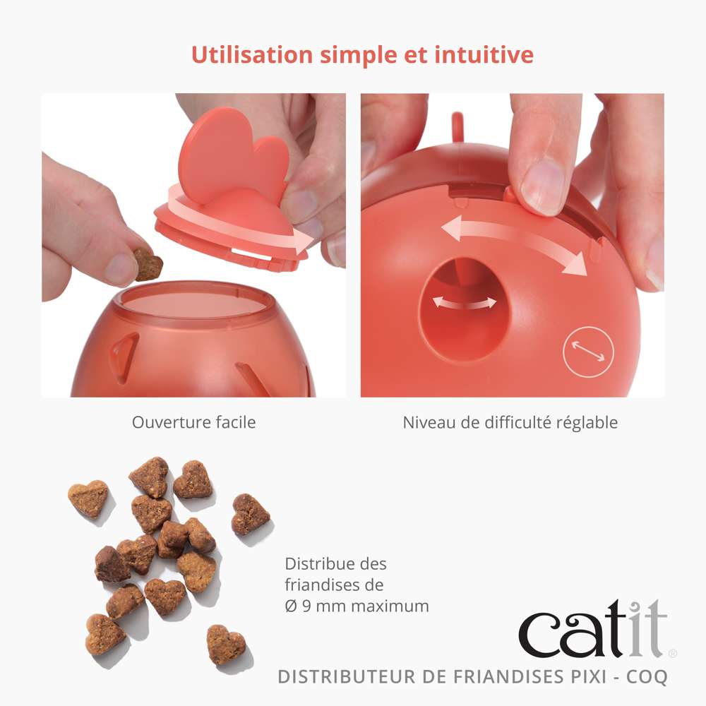 Distributeur de friandises pour chat Coq - Catit Pixi - Image 4