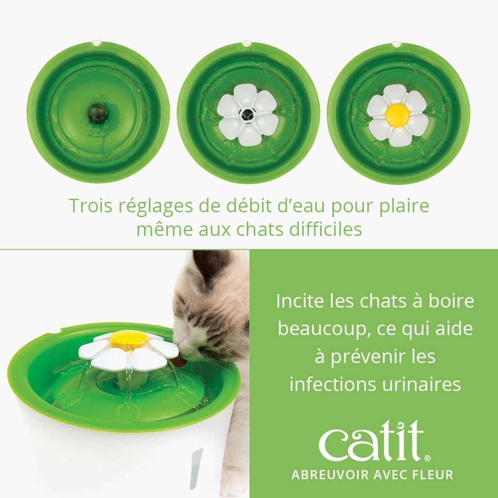 Fontaine à eau pour chat avec Fleur - Catit - Image 4