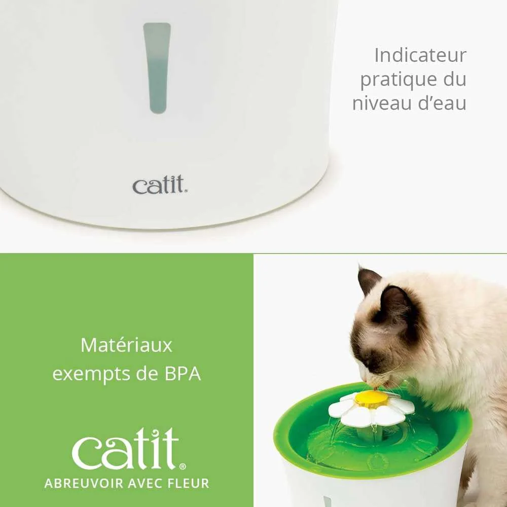 Fontaine à eau pour chat avec Fleur - Catit - Image 5