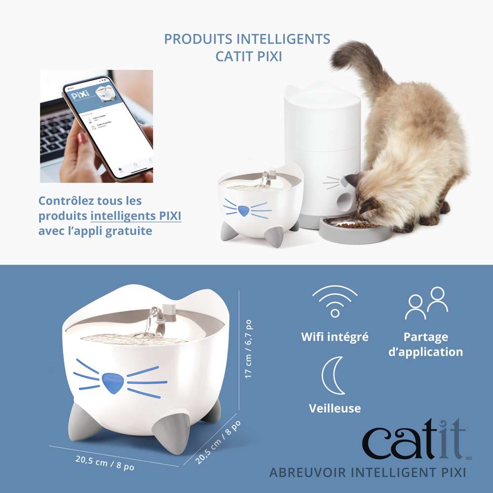 Fontaine à eau pour chat connectée - Catit Pixi Smart - Image 6