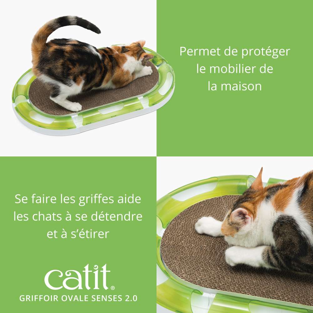 Griffoir ovale pour chat - Catit Senses - Image 4