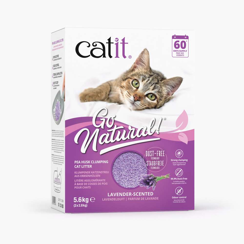 Litière agglomérante pour chat en cosses de pois recyclées - Catit Go Natural - Image 8