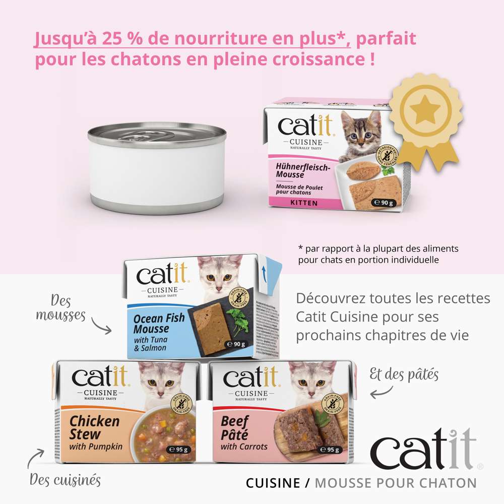 Mousse pour chaton au poulet - Catit Cuisine - Image 5